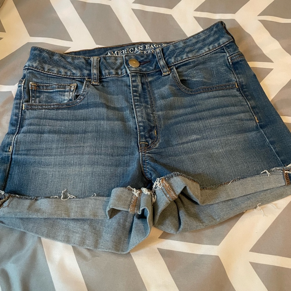 American Eagle Outfitters Women's Rolled Hem Jean Shorts